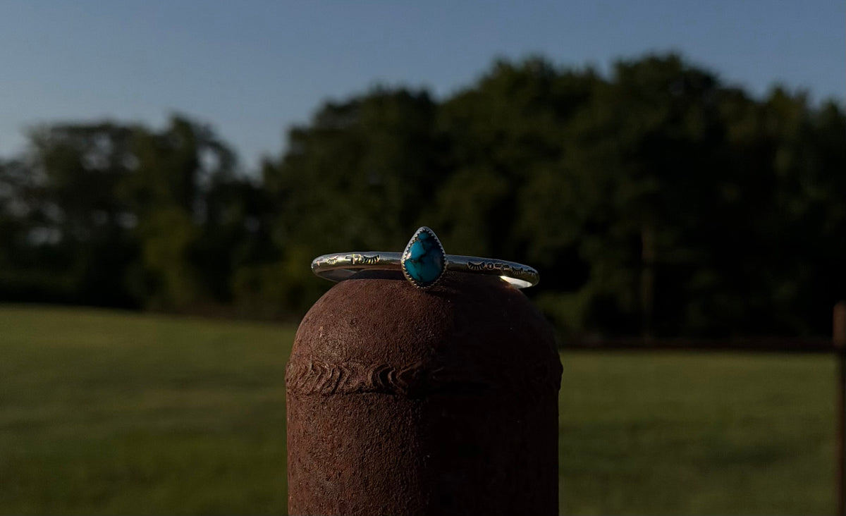 Tear Turquoise Cuff