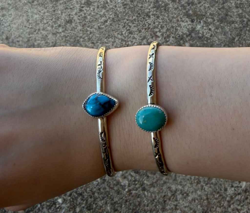 Tear Turquoise Cuff
